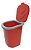 Lixeira Para Pia 3 Litros Vermelho Com Tampa 20x19 Cm Keita - Imagem 1