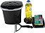 Kit de Pia Porta Rodo Porta Detergente e Lixeira 3L Preto - Imagem 2