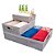 Cesto Organizador Juta A5 2 Litros 24x16,5x6,5 Cm Cinza - Imagem 2