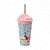 Copo Shake Princesas 500 Ml Com Tampa e Canudo 8301 Plasutil - Imagem 1