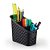 Organizador Multiuso Rattan Preto C/ Divisórias 18x11x16 Cm - Imagem 2