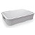 Cesto Rattan Baixo Com Tampa Grande Branco 7 Litros - Imagem 1