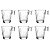Xícara Cafe Expresso Napoli Lines 6 Peças Vidro  80ML LC7733 HOUSEWARE - Imagem 1