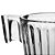 Xícara Cafe Expresso Napoli Lines 6 Peças Vidro  80ML LC7733 HOUSEWARE - Imagem 6