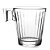 Xícara Cafe Expresso Napoli Lines 6 Peças Vidro  80ML LC7733 HOUSEWARE - Imagem 2