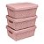 Caixa Organizadora Decorativa Multiuso 1,8 L  Juta Rosa - Imagem 2