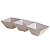 Petisqueira Retangular Branca Com 3 Divisões LE CHEF 35X11,5X6Cm 1793 Paramount - Imagem 1