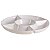 Petisqueira Redonda Branca Com 5 Divisões LE CHEF 33x3Cm - Imagem 1