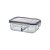Pote Hermético Organizador Multiuso 950ML Retangular Duplo PHDP-008 Western - Imagem 1