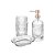 Kit  3 Peças Organizador Banheiro   Berlim Rose Gold - Imagem 2