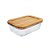 Pote Hermético Organizador Multiuso C/ Tampa Bambu 370ML - Imagem 1