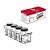 Porta Condimentos 4 Potes Suporte Horizontal Com Alça Preto - Imagem 1