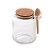 Porta Condimentos de Vidro 240ML Colher  Bambu e Tampa Rolha 	1902 Lyor - Imagem 5