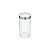 Pote de Vidro Organizador C/Tampa Inox e Visor Acrílico 1,6L - Imagem 1