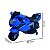 Mini Moto Elétrica Infantil Azul Com Luzes e Som - Imagem 2