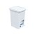 Lixeira Rattan Organizadora C/ Pedal 7 Litros Branca 25803PM Arqplast - Imagem 1