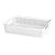 Cesto Organizador Decorativo Multiuso Branco 39x27x7,5CM - Imagem 1