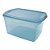 Caixa Organizadora 68 Litros Azul Translucida 64x44x34 Cm Com Tampa e Trava SR971/75 Sanremo - Imagem 3