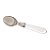 Colher de Sorvete Aço Inox Cabo Plástico Bambu Transparente - Imagem 3