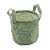 Cesto Cestinho Organizador Multiuso Poliéster Verde 16x16CM - Imagem 1