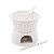 Aparelho de Fondue em Porcelana 2 Pessoas 400ML Branco - Imagem 1