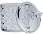 Potiche Organizador Multiuso Decorativo de Cristal 10x15,5CM - Imagem 2