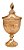 Potiche Bomboniere De Cristal Brandon Ambar 11,5x24,5cm Lyor - Imagem 1