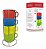 Jogo De Xicaras Para Chá Com Suporte Colors 200ML Western - Imagem 5