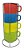 Jogo De Xicaras Para Chá Com Suporte Colors 200ML Western - Imagem 2