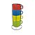 Jogo De Xicaras Para Chá Com Suporte Colors 200ML Western - Imagem 1
