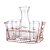 Conjunto Servir Bebidas Copos e Jarra C/Suporte Rose Leblon - Imagem 3