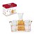 Conjunto Servir Bebidas Copos e Jarra C/Suporte Rose Leblon - Imagem 1