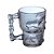 Caneca Caveira Em Vidro Onix  Decorativa 500Ml - Imagem 2