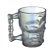 Caneca Em Vidro Decorativa Caveira Rainbow 500 ML - Imagem 2