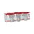 Jogo Conjunto de Caneca De Vidro Café Lisa 70ML 6 Peças - Imagem 3