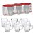 Jogo Conjunto de Caneca De Vidro Café Lisa 70ML 6 Peças - Imagem 1