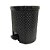 Lixeira Rattan Organizadora Multiuso 6 Litros Preto - Imagem 1