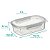 Pote Para Alimentos Raso Grande Travas 1,100ml Transparente - Imagem 2