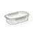 Pote Para Alimentos Raso Grande Travas 1,100ml Transparente - Imagem 1