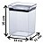 Kit 10 Potes Herméticos Quadrados Lumini 480,1000,2200ML - Imagem 4