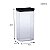 Kit 4 Potes Hermético Retangular Black 580/1300/2600ML - Imagem 4