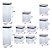 Kit 10 Potes Herméticos Quadrados Lumini 480 / 1000 / 2200ML - Imagem 4