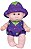 Boneca Bebe Com Cheirinho  Fruity Baby Uva 100% Vinil 22 Cm - Imagem 1