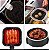 Tapete Protetor de Silicone P/ Air Fryer Quadrado Preto 18Cm - Imagem 2
