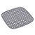 Tapete Protetor de Silicone P/ Air Fryer Quadrado Cinza 18Cm - Imagem 1
