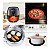 Tapete Protetor de Silicone P/ Air Fryer Redondo Cinza 18Cm - Imagem 2