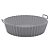 Forma Redonda de Silicone para Air Fryer Cinza 19cm x 6,5cm - Imagem 3