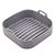 Forma Quadrada de Silicone para Air Fryer Cinza 20cm x 7cm - Imagem 1
