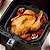 Forma Quadrada de Silicone Para Air Fryer Preta 20cm x 7cm - Imagem 2