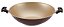 Panela Wok Antiaderente Premium 32Cm Marrom Com Tampa Vidro - Imagem 2